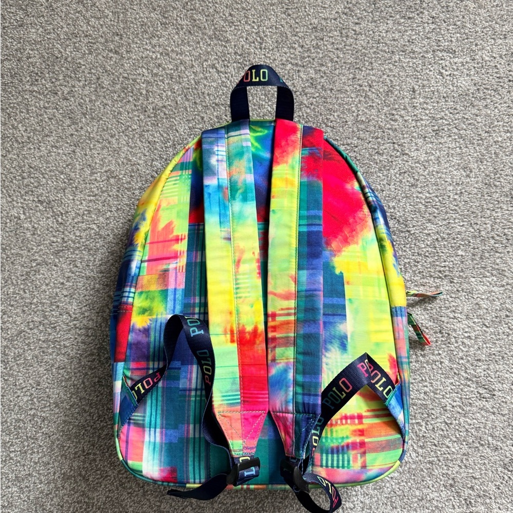 Ralph Lauren Multicolor Rainbow Plaid Backpack. Men’s/Women’s/Kids - Picture 5 of 10